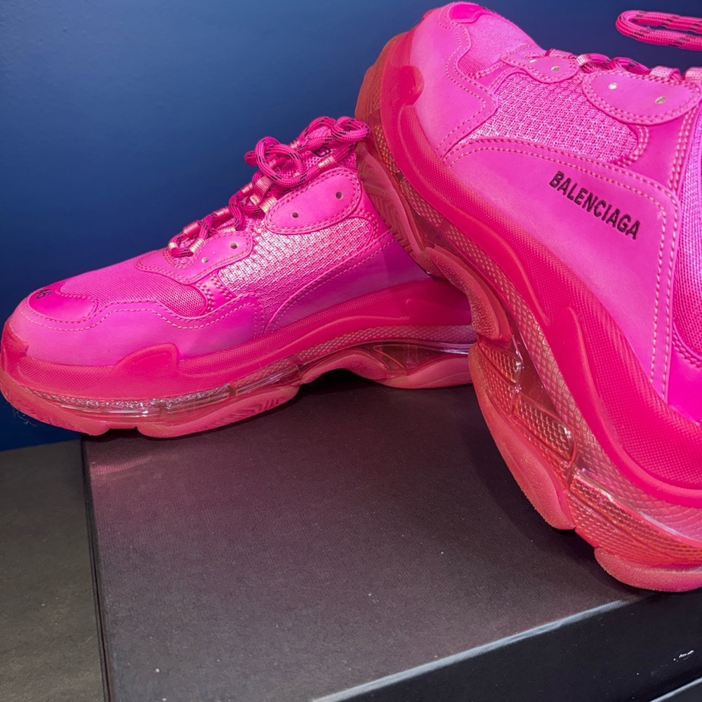 Balenciaga Triple S Pink Sneakers Men’s - Picture 11 of 14